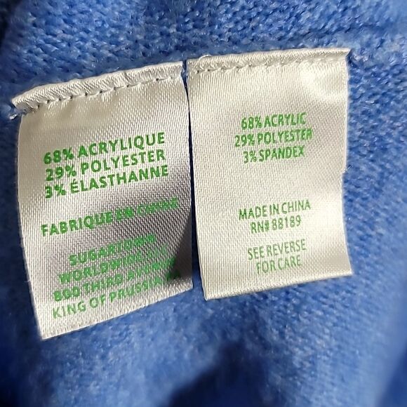 LILLY PULITZER ARNA ABACO BLUE HEATHERED POPOVER PULLOVER TUNIC SWEATER - Picture 6 of 8